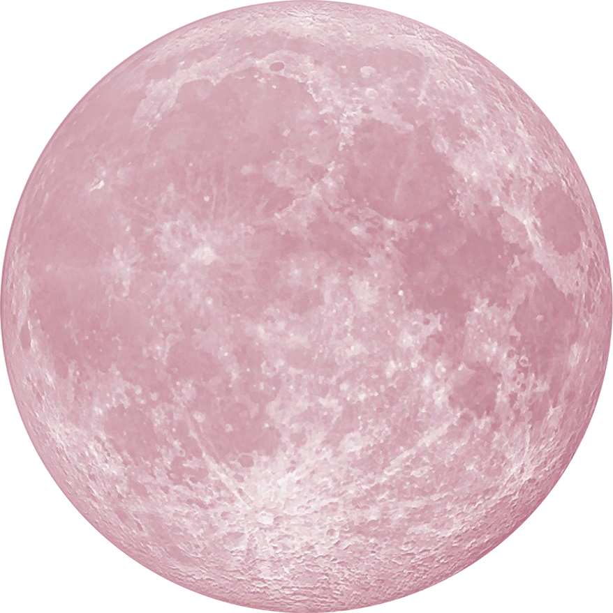 Watercolor Pink Moon
