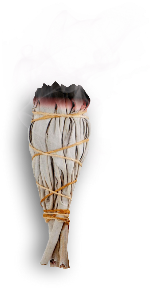 Cutout of Sage Smudge Stick